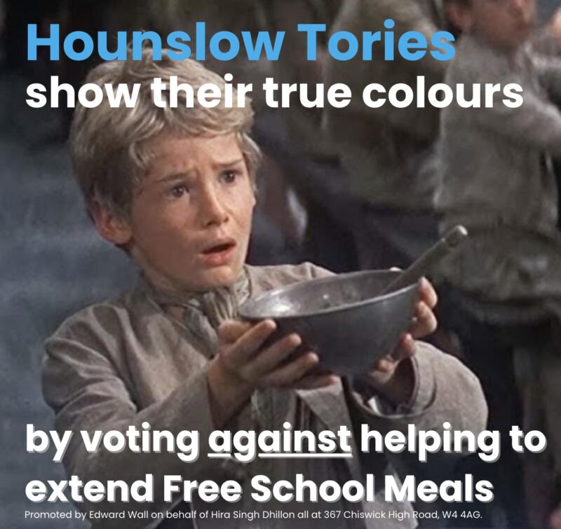 Tories oppose free school meals motion