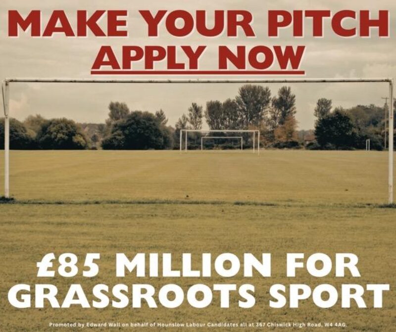 Hounslow sports clubs urged to apply for share of £85 million funding boost